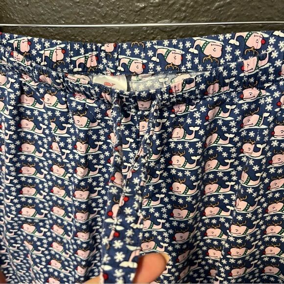 Vineyard Vines Men's Flannel Pajama Pants- Whale Reindeers XS - Picture 5 of 11